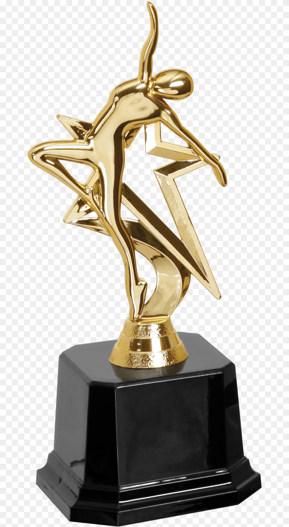 Gold Star Dance Trophy Trophy, Person Png