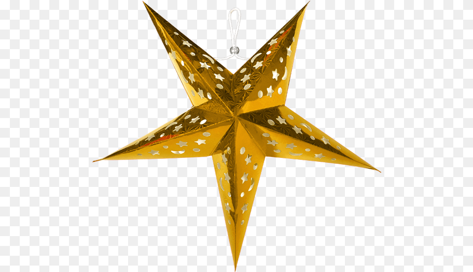 Gold Star Gold Star Paper Lanterns Stars Paper Lantern, Star Symbol, Symbol, Cross Free Png