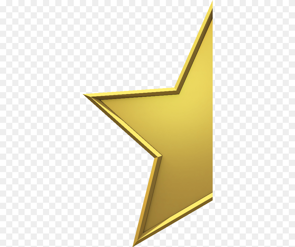 Gold Star Half Gold Star Template, Star Symbol, Symbol Free Png