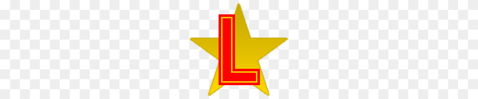 Gold Star L, Star Symbol, Symbol, Dynamite, Weapon Free Png