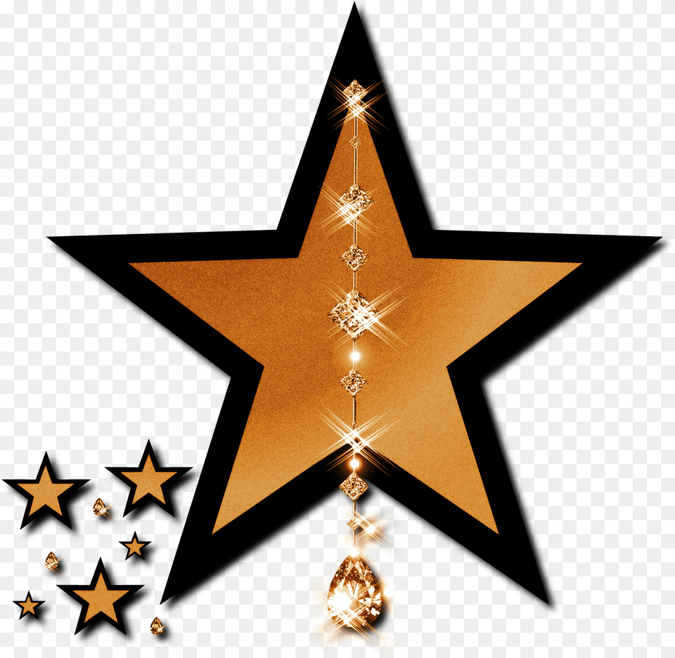 Gold Star Light Clip Art Air To Air Combat Kill, Lighting, Star Symbol, Symbol, Cross Free Png Download