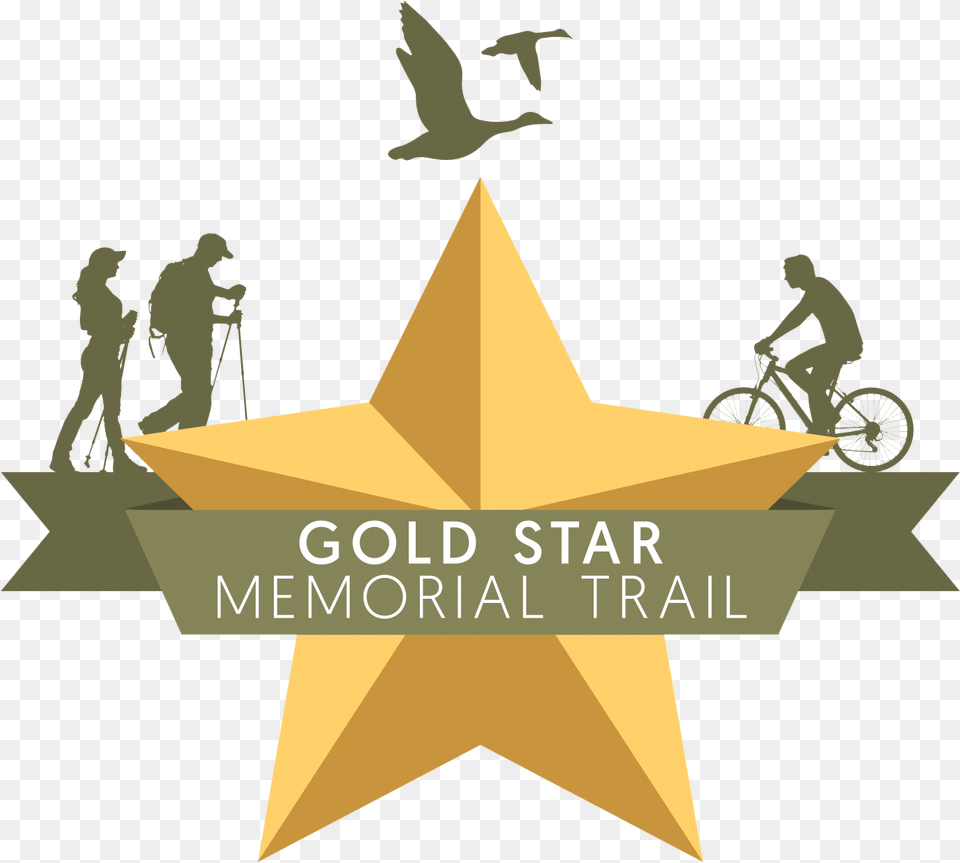 Gold Star Memorial Trail, Symbol, Star Symbol, Adult, Person Free Png