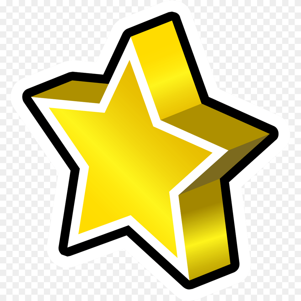 Gold Star Pin Club Penguin Wiki Fandom Powered, Star Symbol, Symbol Png Image