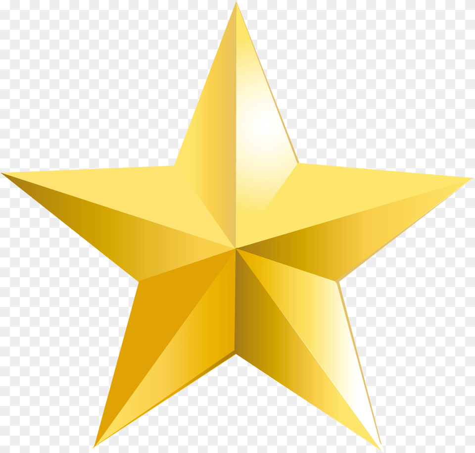 Gold Star Transparent Background Star, Star Symbol, Symbol, Aircraft, Airplane Png