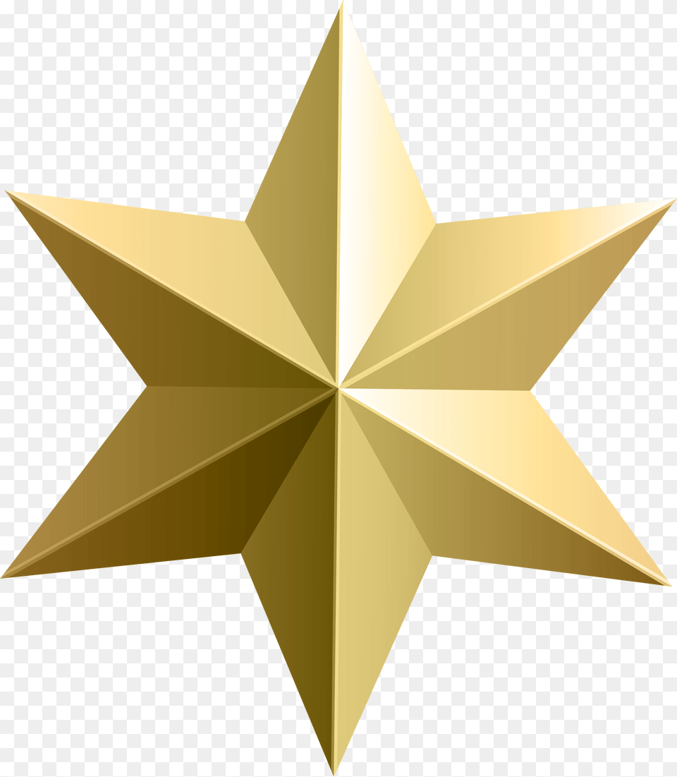 Gold Star Transparent Clip Art, Star Symbol, Symbol, Cross Free Png