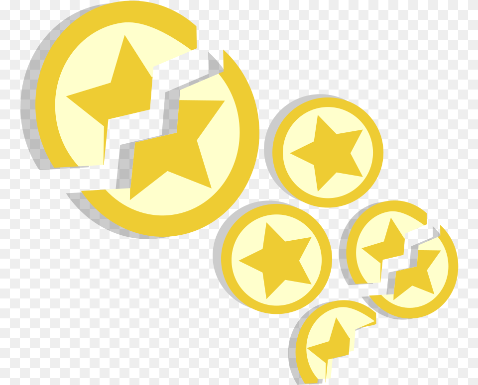 Gold Stars, Symbol, Recycling Symbol, Star Symbol Png Image