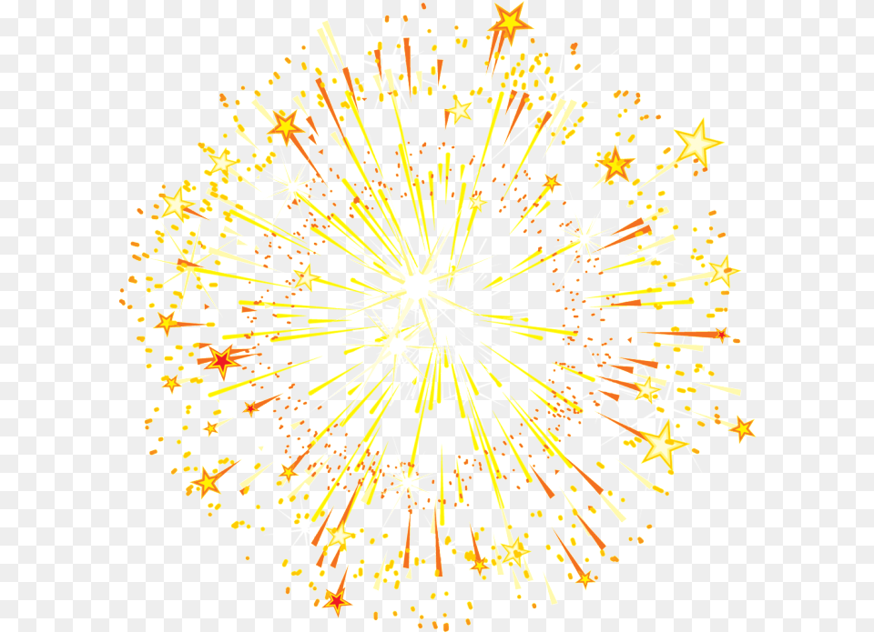 Gold Stars Sparks Ornaments Stars And Fireworks, Machine, Wheel, Lighting, Nature Free Png Download