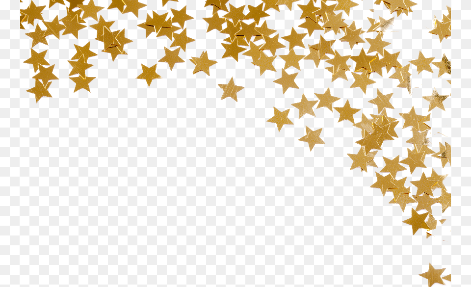 Gold Stars Transparent Gold Stars Clipart, Leaf, Paper, Plant, Confetti Png