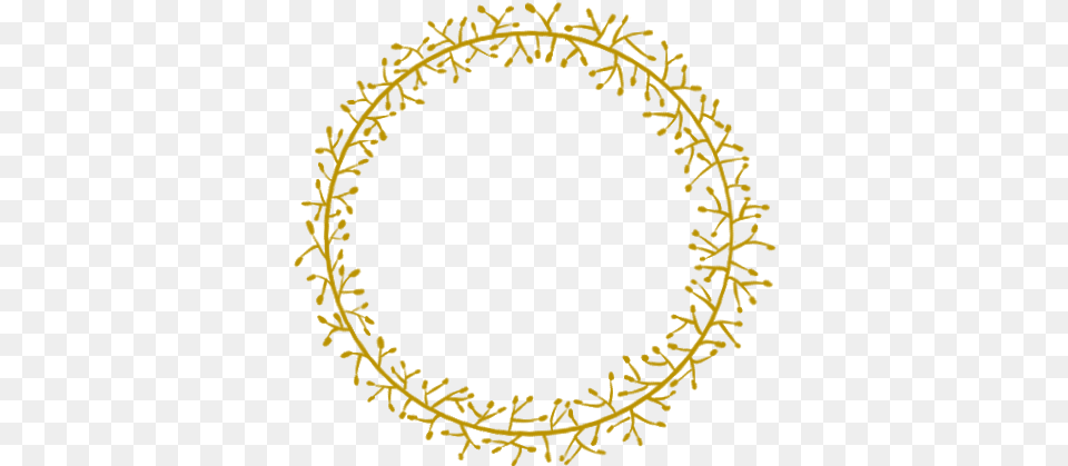 Gold Sticker Circle, Pattern, Oval, Plant Free Png