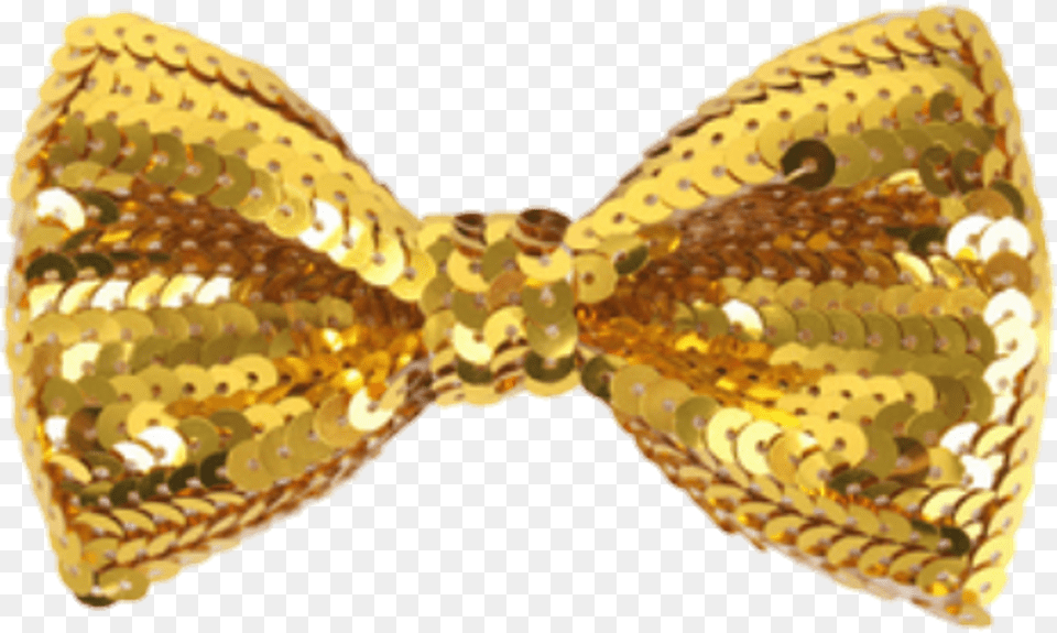 Gold Sticker Gold Sequin Bow, Accessories, Bow Tie, Formal Wear, Tie Png Image