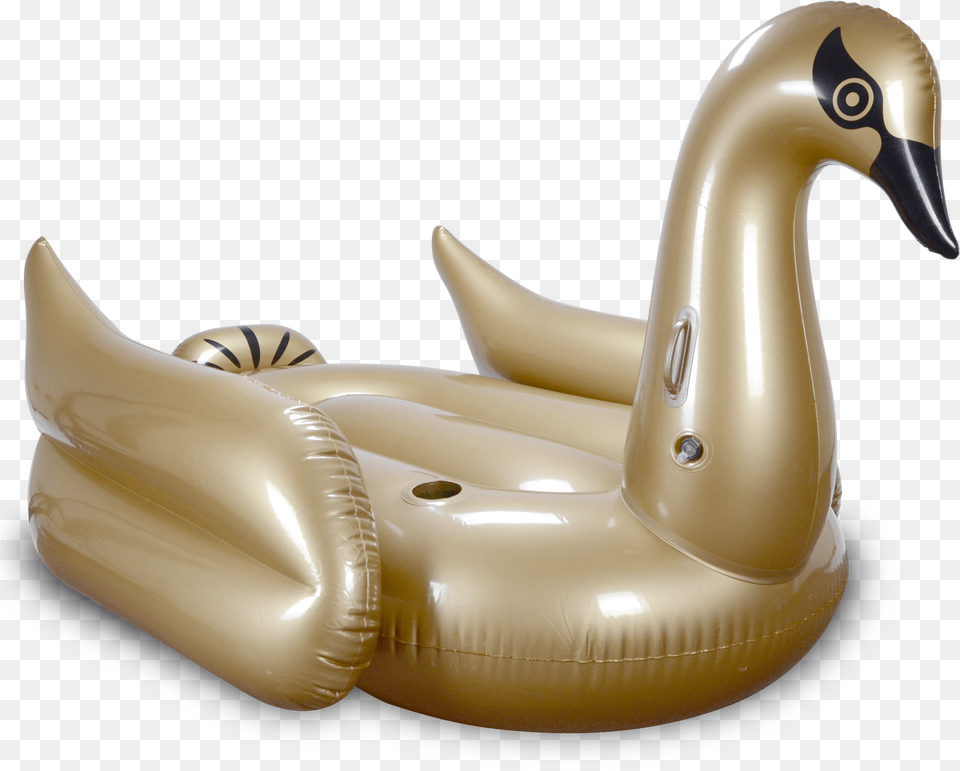 Gold Swan Pool Float Gold Floats, Inflatable, Animal Png Image