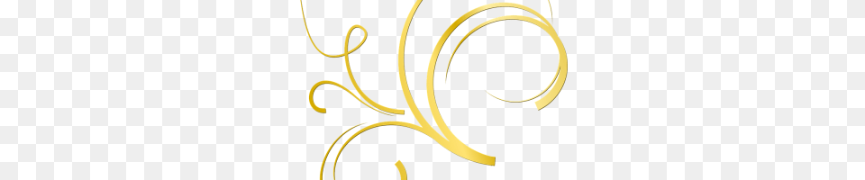 Gold Swirl Border Design Art, Floral Design, Graphics, Pattern Png Image