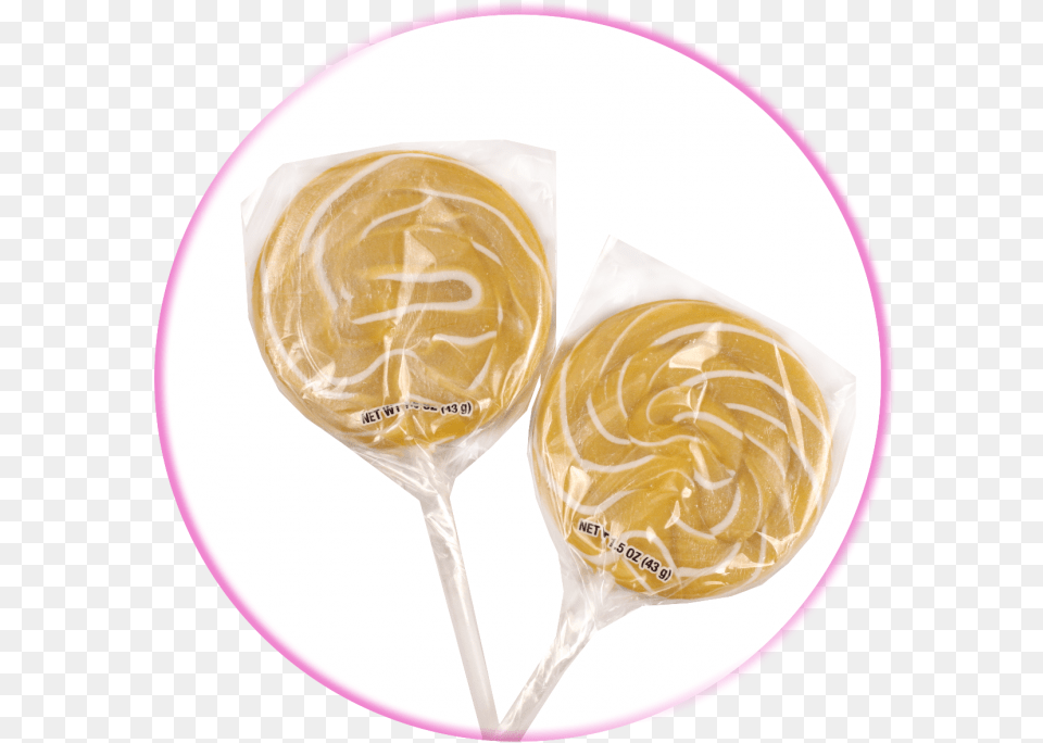 Gold Swirl Lollipops Lollipop, Candy, Food, Sweets, Plate Free Png Download