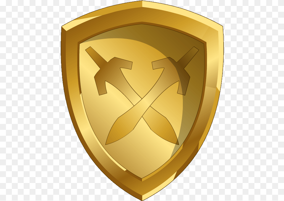 Gold Sword Sword Master Emblem Golden Sword And Shield With Sword Emblem, Armor Free Png Download
