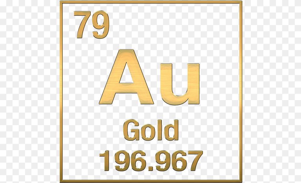 Gold Symbol And Atomic Number, Text Png