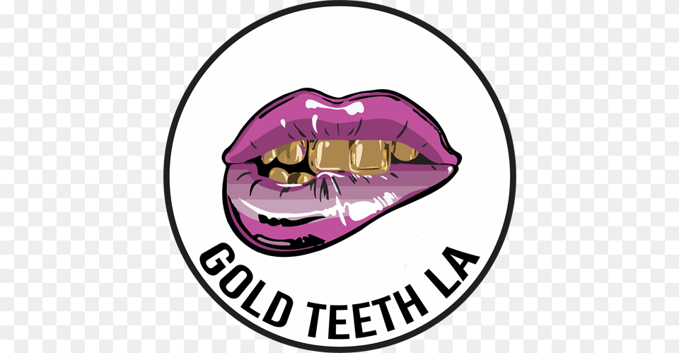 Gold Teeth La On Schedulicity, Purple, Body Part, Mouth, Person Free Png Download