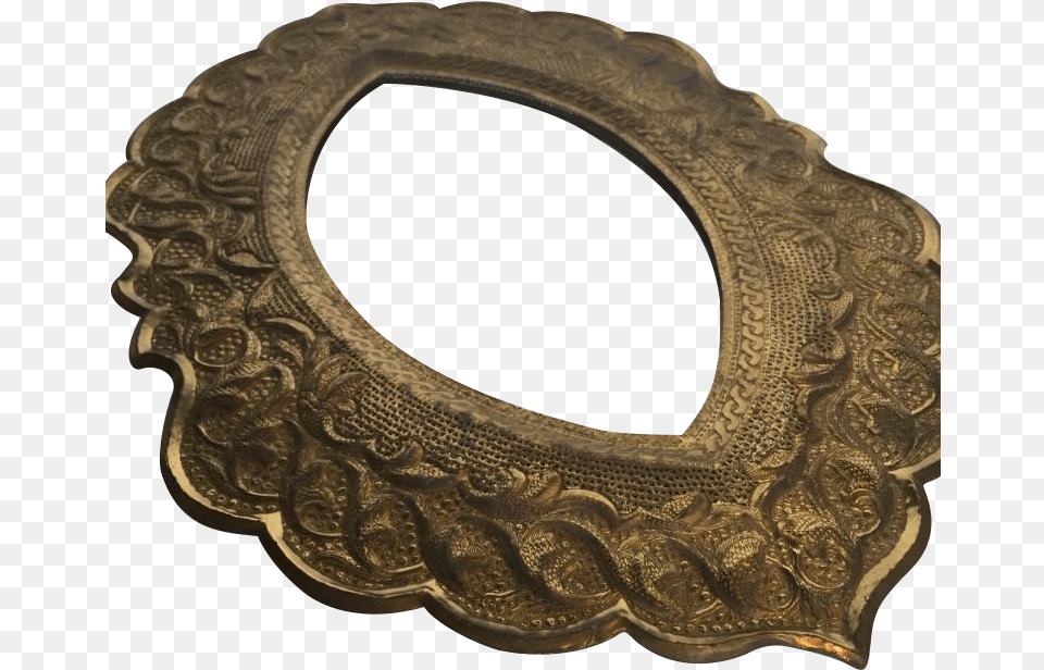 Gold Textured Teardrop Mirror, Bronze, Accessories Free Png Download