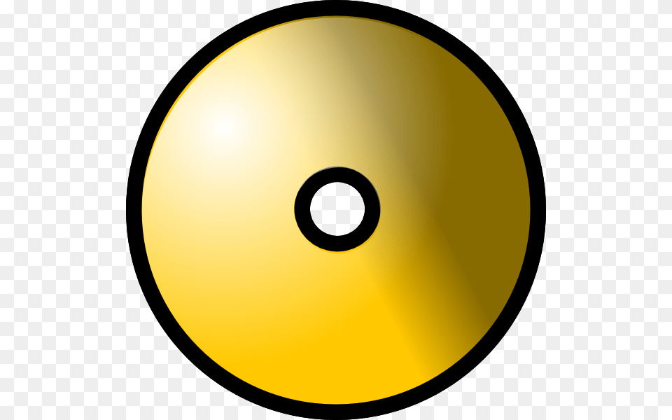 Gold Theme Cd Dvd Large Size, Disk Free Transparent Png