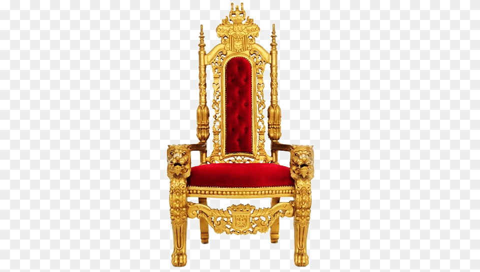 Gold Throne Image Throne King Chair, Furniture, Crib, Infant Bed Free Transparent Png