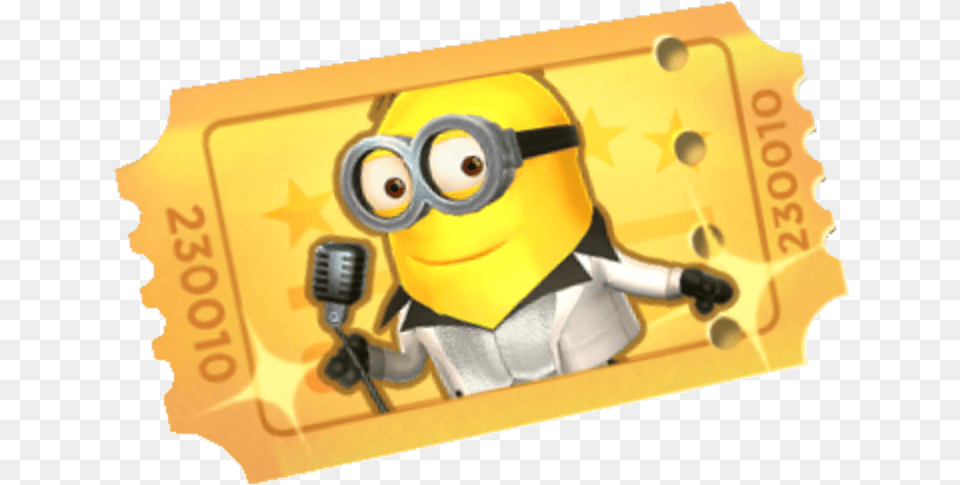 Gold Ticket Golden Ticket Minion Rush, Paper, Text Free Png