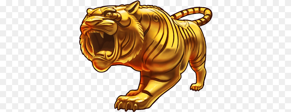 Gold Tiger 4 Image Gold Tiger Logo, Art, Animal, Lion, Mammal Png