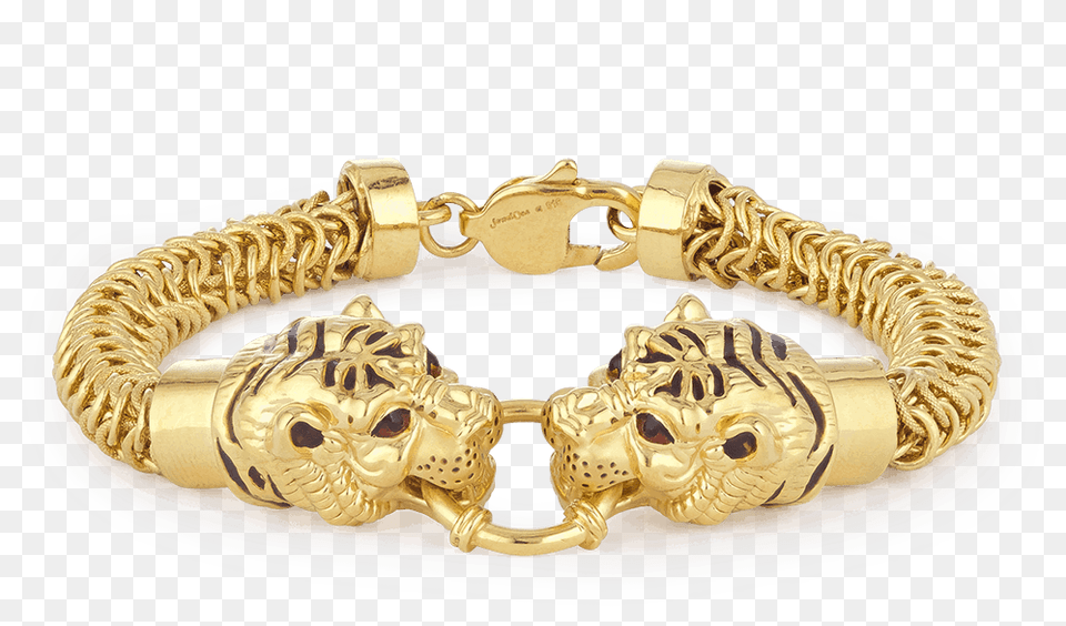 Gold Tiger Gents Bracelet New Model Gents Bracelet Gold, Accessories, Jewelry Png