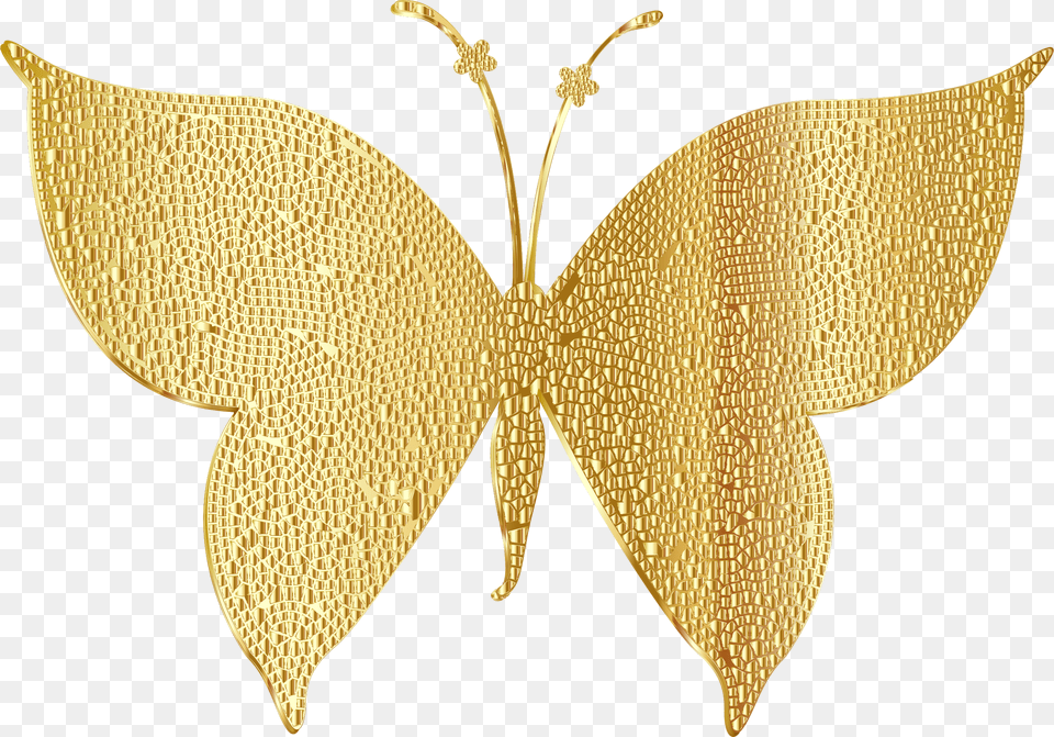 Gold Tiled Butterfly Clip Arts Transparent Background Gold Butterfly, Accessories, Formal Wear, Tie, Chandelier Png
