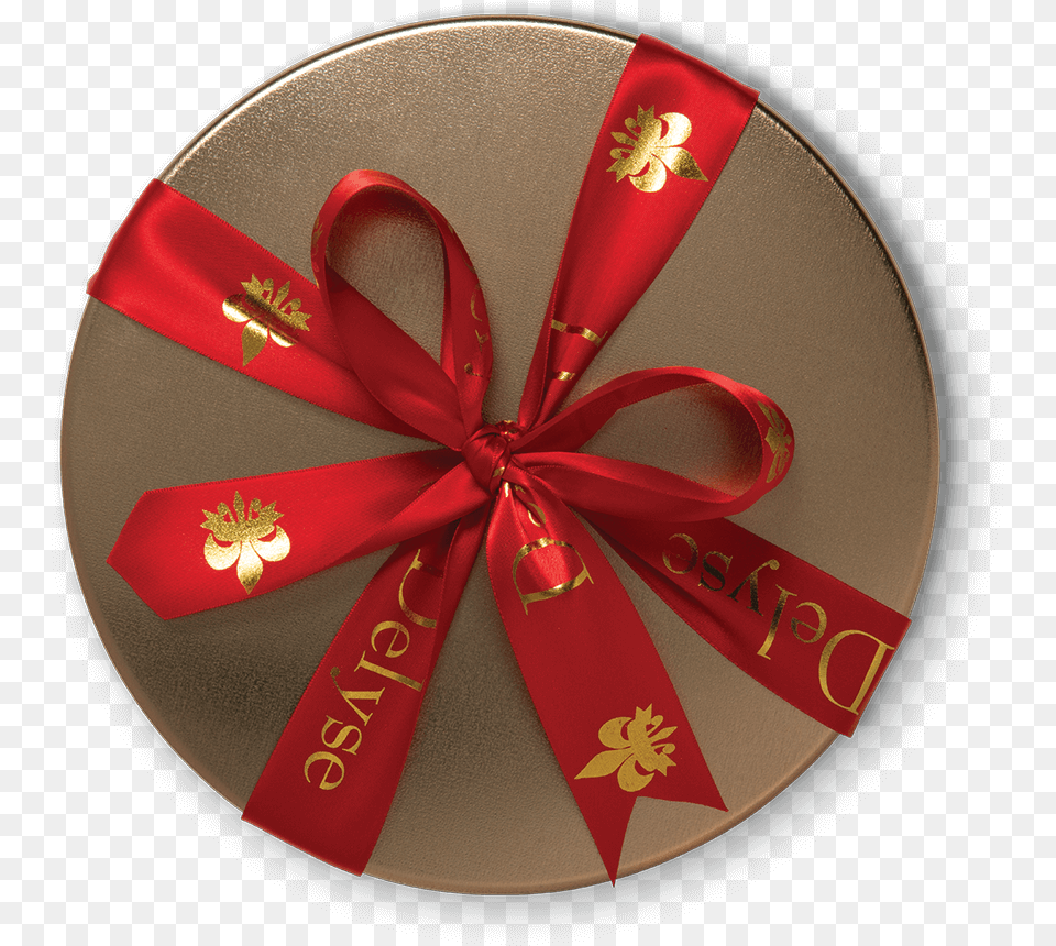 Gold Tin Red Ribbon Top Gift Wrapping, Accessories, Bag, Handbag Free Transparent Png