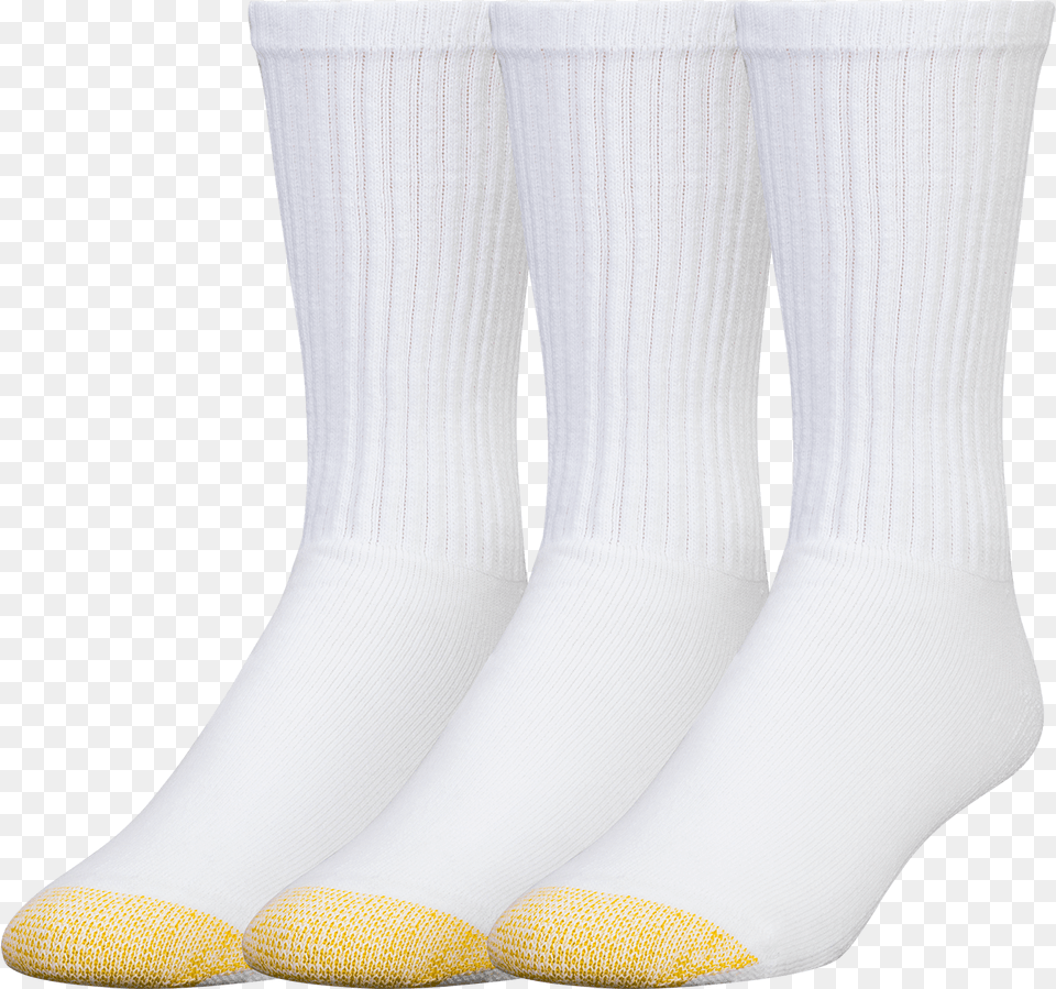 Gold Toe Ultra Tec Athletic Cotton Crew Socks 3 Pack Gold Toe Socks Whites, Clothing, Hosiery, Sock Png Image