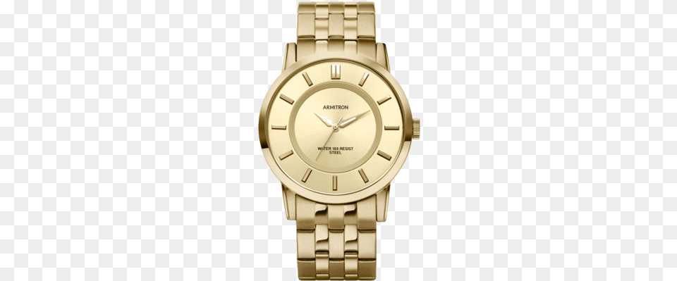 Gold Tone Stainless Steel Analog Watch 42mm Gold Men39s Armitron Resin Sport Watch 20 4962bkgp Goldblack, Arm, Body Part, Person, Wristwatch Png