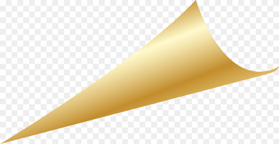 Gold Cone, Triangle, Blade, Dagger Free Transparent Png