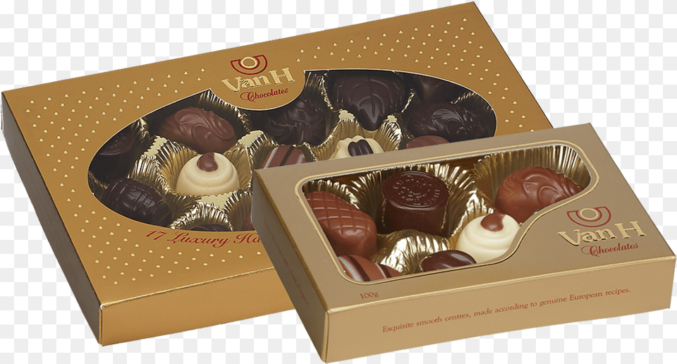 Gold Transparent Gift Boxes Chocolate Truffle, Dessert, Food, Box, Sweets Free Png