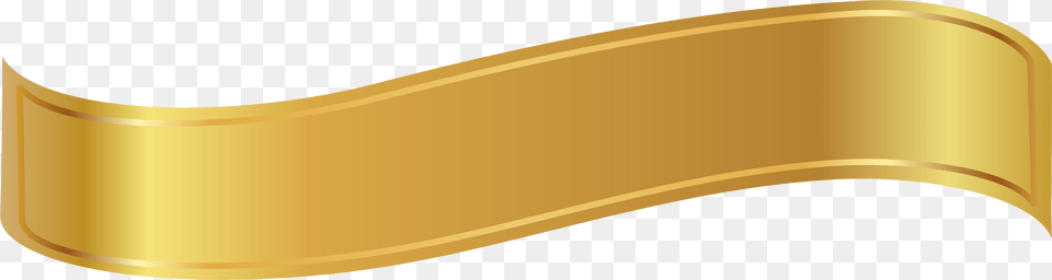 Gold Ribbon Gold Banner Ribbon, Text, Document, Scroll, Treasure Free Transparent Png