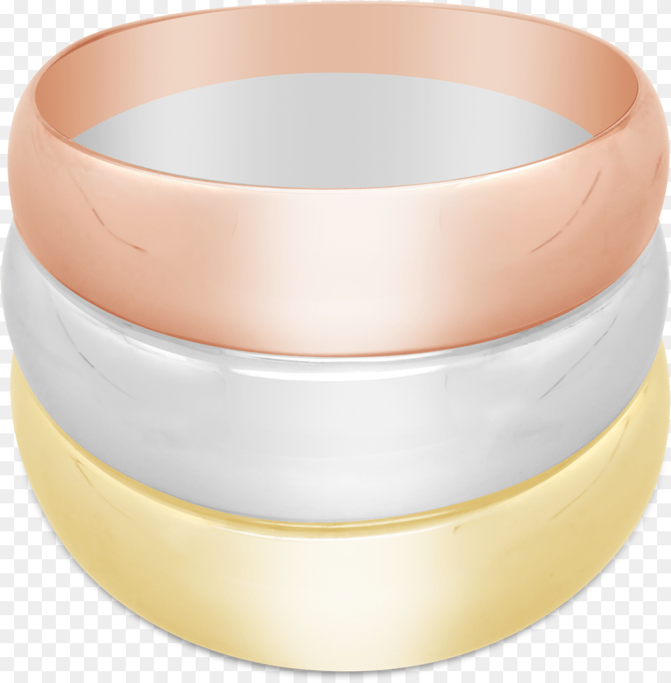 Gold Tri Colour Fancy Broad Dress Ring Circle, Accessories, Jewelry, Ornament, Bangles Png