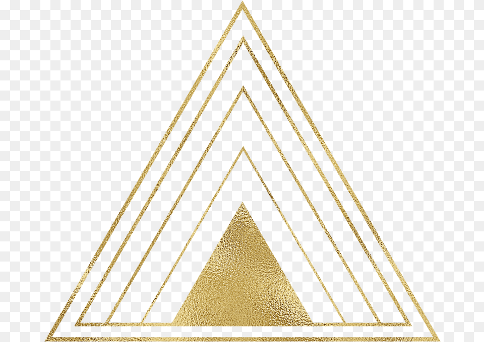 Gold Triangle Frame Outline Edit Background Design Free Png Download