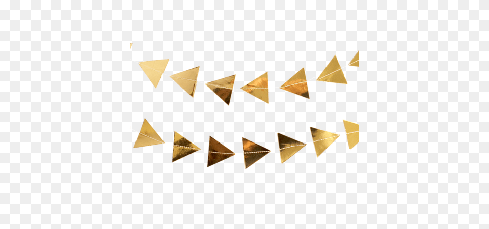 Gold Triangle Garland, Arrow, Arrowhead, Weapon Png