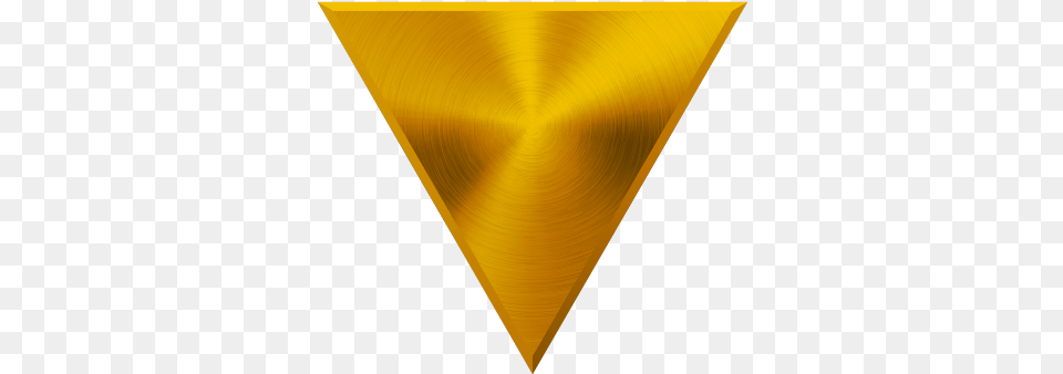Gold Triangle Sign Png Image