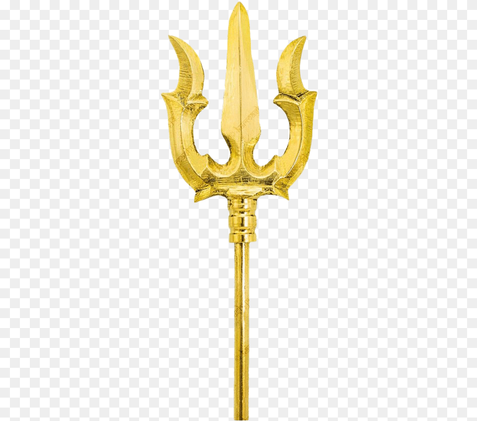 Gold Trident All Durga Trishul, Weapon, Blade, Dagger, Knife Free Transparent Png