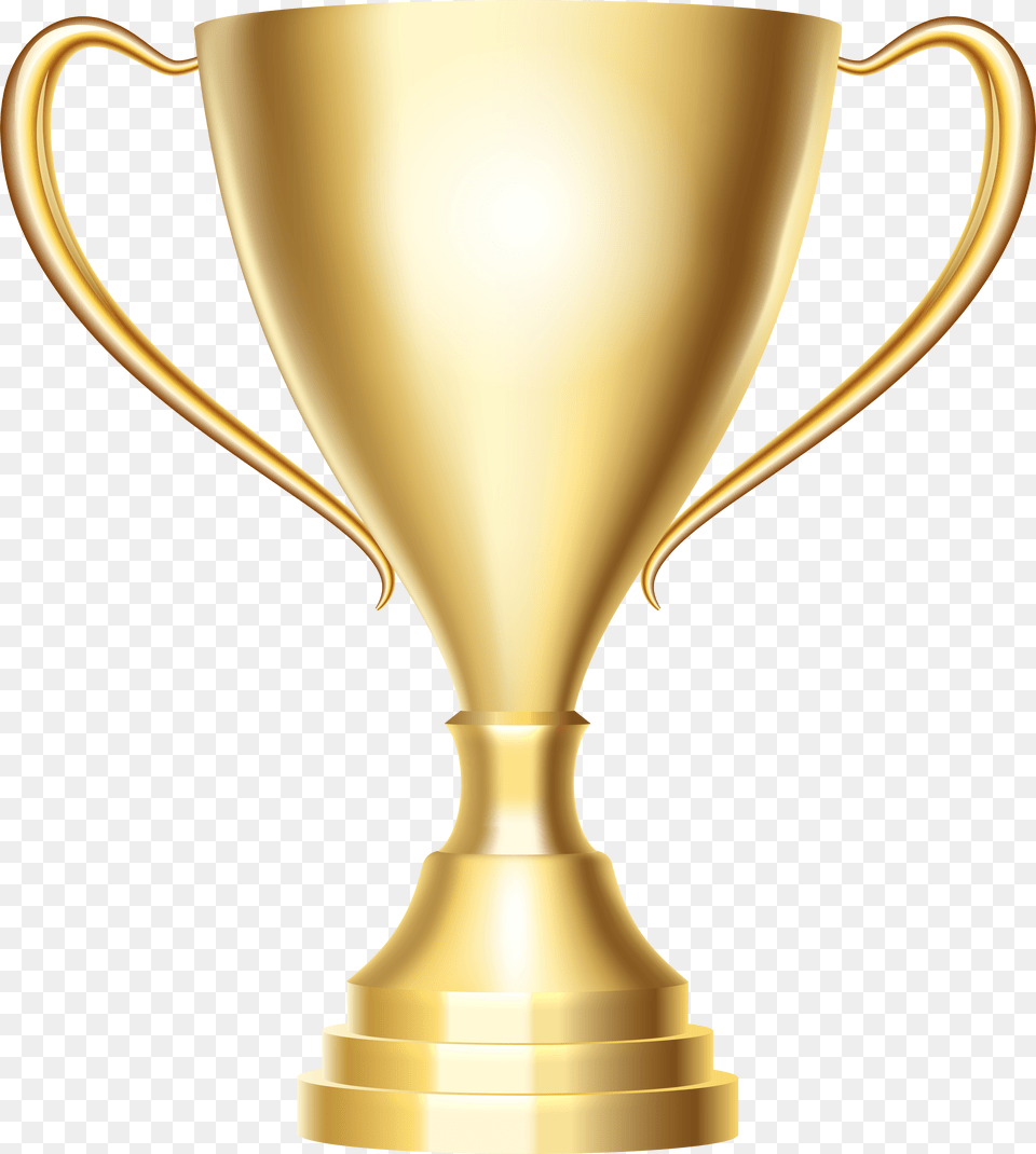 Gold Trophy Cup Award Transparent Clip Art, Animal, Canine, Dog, Mammal Png Image