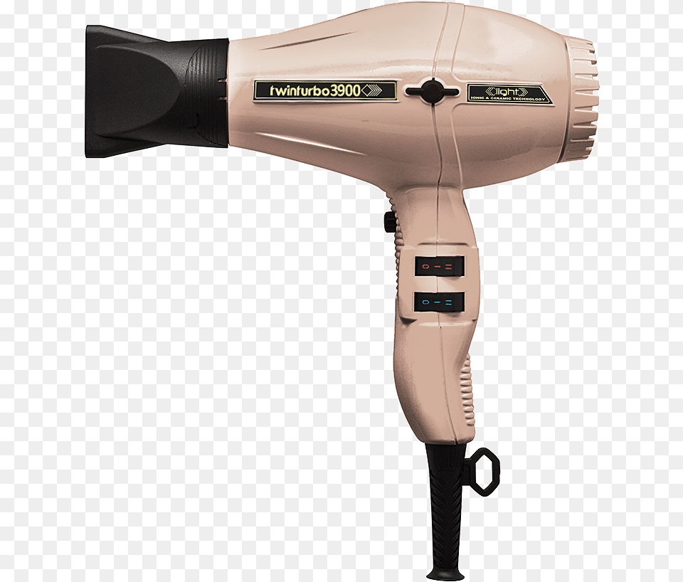 Gold Twin Turbo Blow Dryer, Appliance, Blow Dryer, Device, Electrical Device Png Image