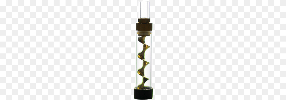 Gold Twisty Glass Blunt V12 Mini Chillum, Bottle, Cosmetics Png Image