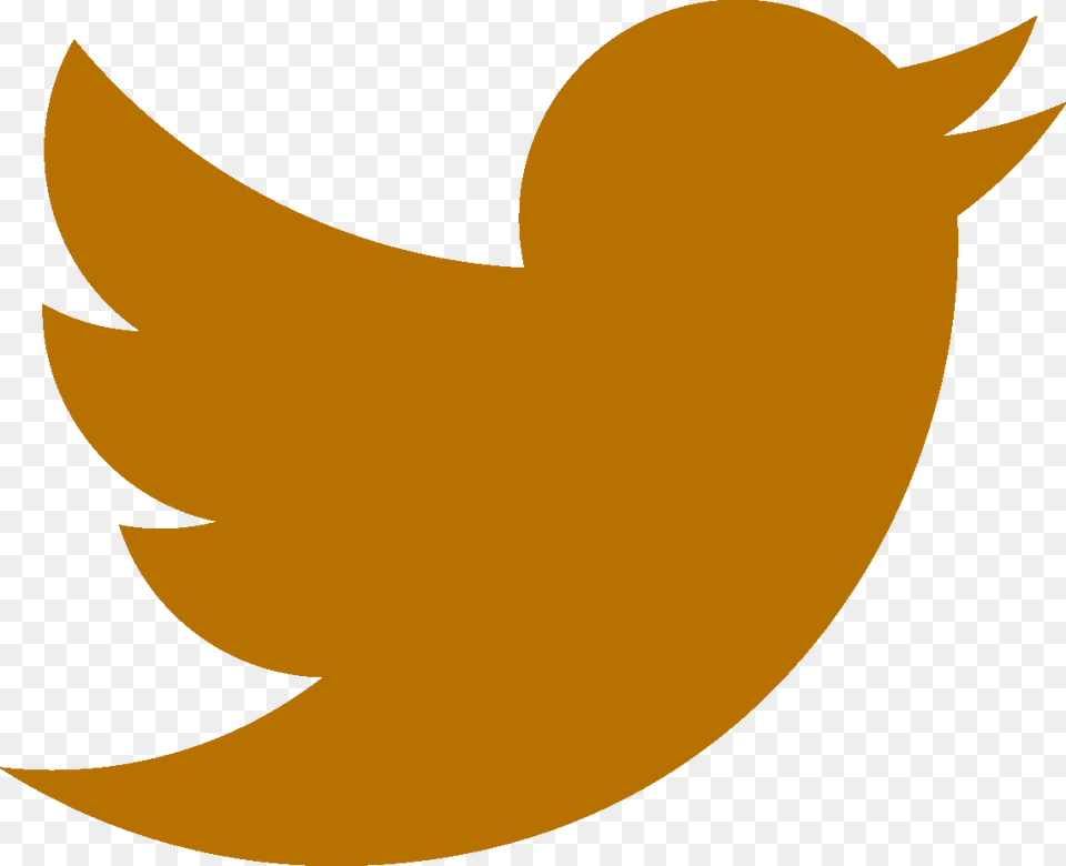 Gold Twitter Logo Transparent, Leaf, Plant Png Image