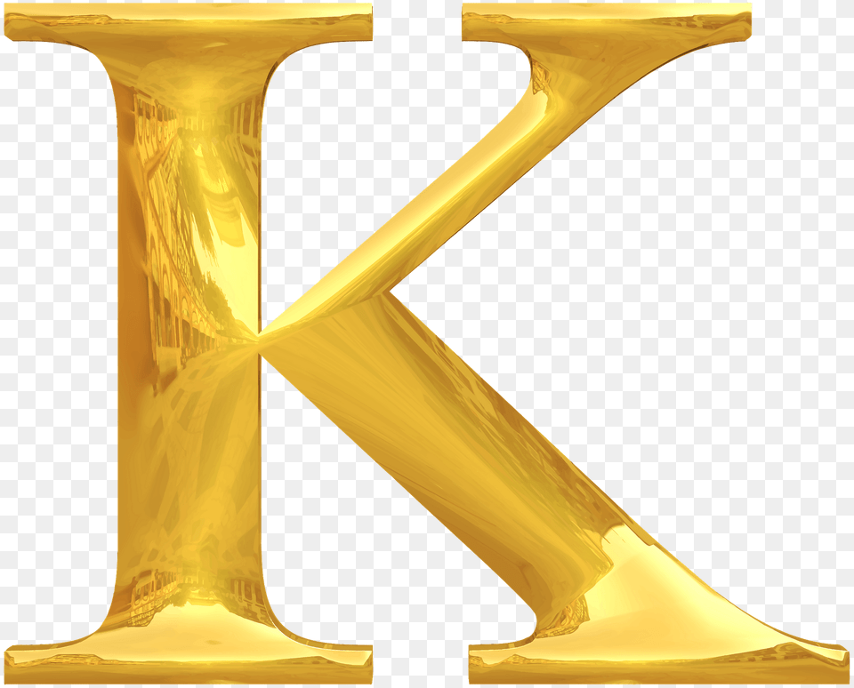 Gold Typography Letter K, Text, Symbol Free Png