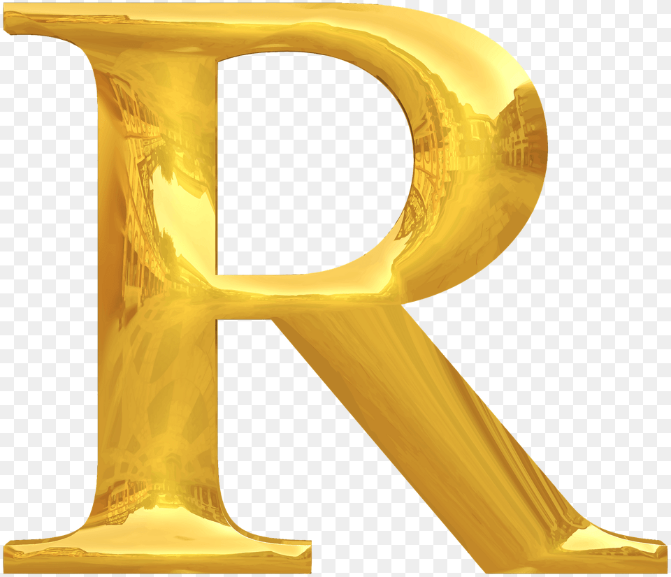 Gold Typography Letter R, Text, Number, Symbol Free Transparent Png