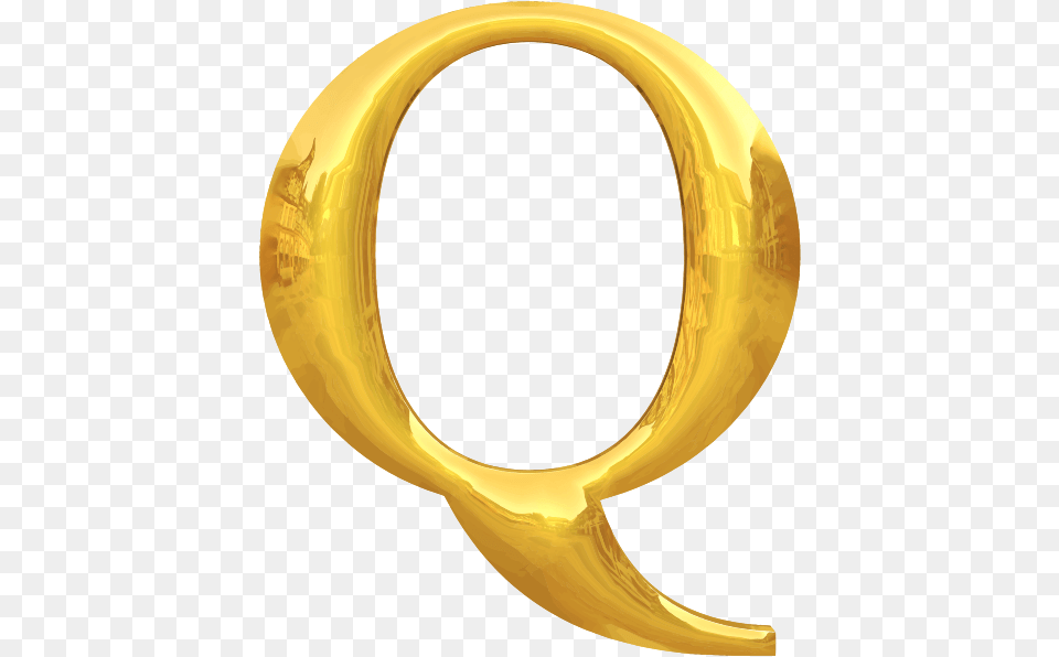 Gold Typography Q Letter Q Gold, Astronomy, Moon, Nature, Night Free Png Download