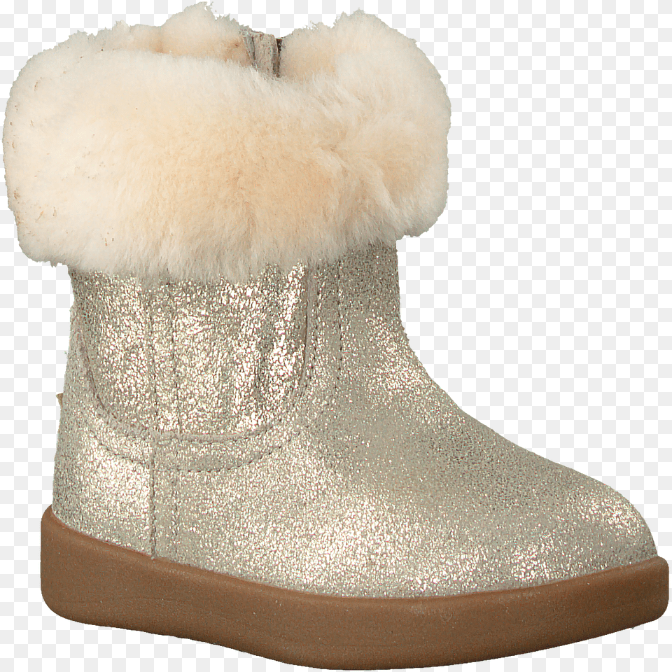 Gold Ugg Fur Boots Jorie Ii Metallic Snow Boot, Clothing, Footwear, Shoe, Sneaker Png Image