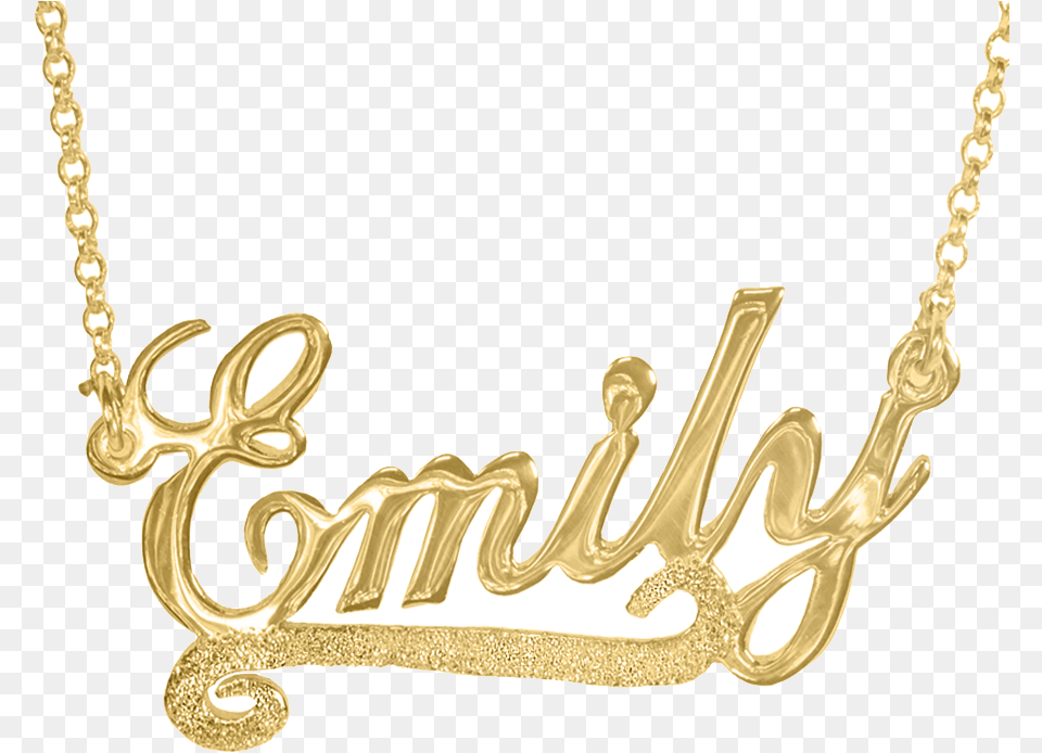 Gold Underline Gold Names Necklace, Accessories, Jewelry Free Transparent Png
