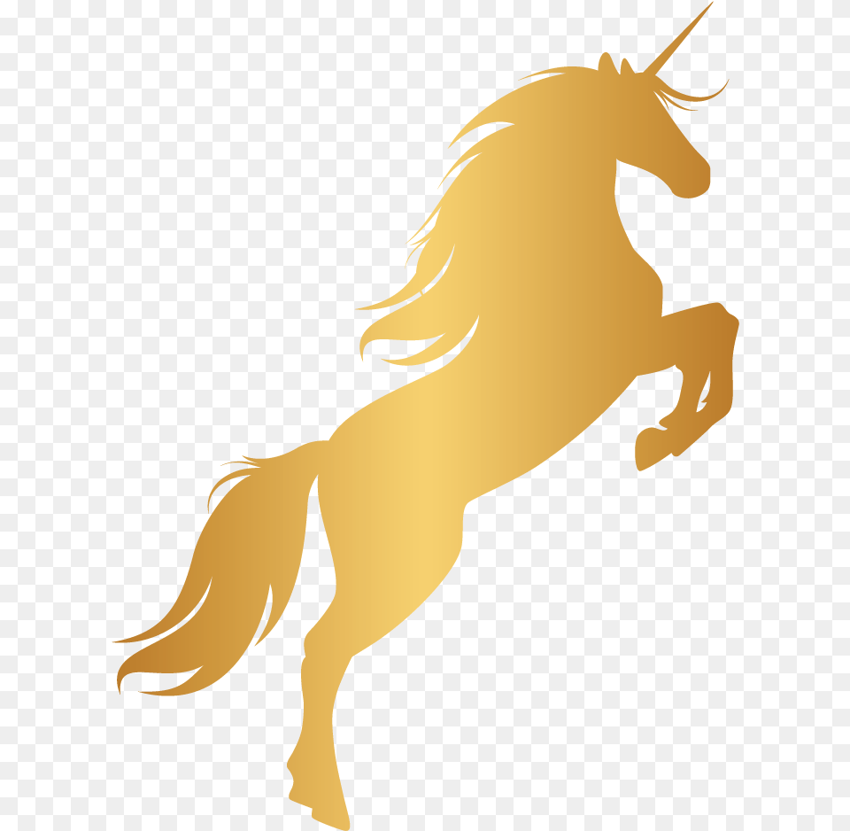 Gold Unicorn Cartoons Background Gold Unicorn, Adult, Female, Person, Woman Png Image