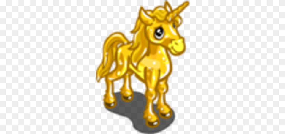Gold Unicorn Foal Unicorn Foal Farmville, Chess, Game, Animal, Colt Horse Png