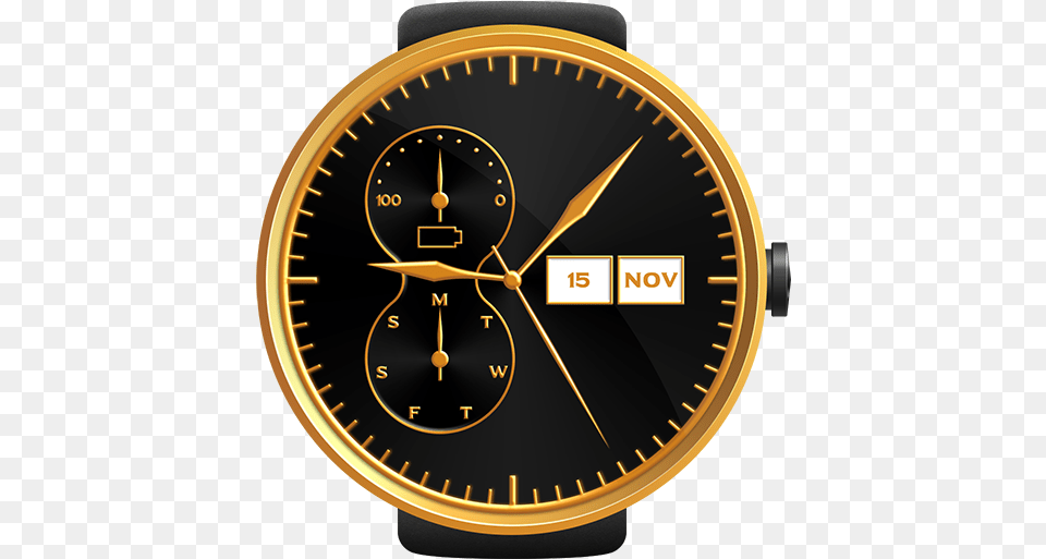 Gold Watch Face Saw Blade, Arm, Body Part, Person, Wristwatch Png Image